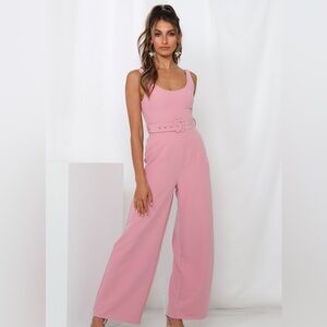 Hello Molly Take A Sip Jumpsuit - Pink